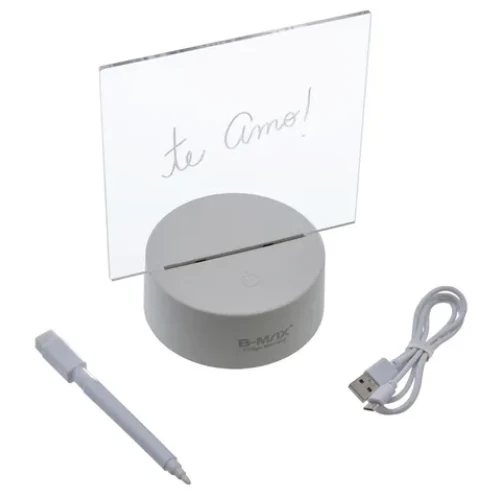 Luminária de Escrever Tipo Lousa 3D Muda de Cor B-Max BM-F945