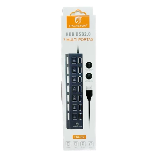 HUB USB 2.0 7 Multi Portas H'Maston HA-02
