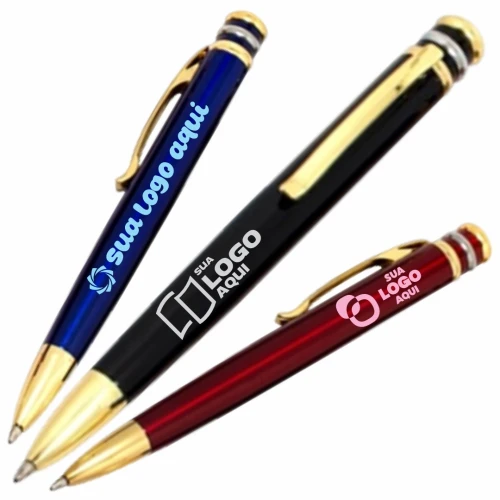 Caneta Personalizada Premium *Cores Variadas