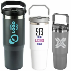 Tumbler Térmico Flip Straw 887ml Personalizado