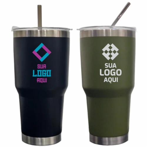 Travel Tumbler Térmico c/ Canudo 900ml Personalizado