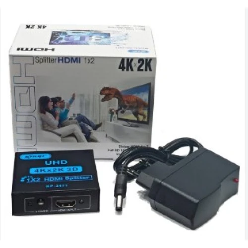 Divisor HDMI Splitter Full HD 1080P 4K 1X2 KNUP KP-3471