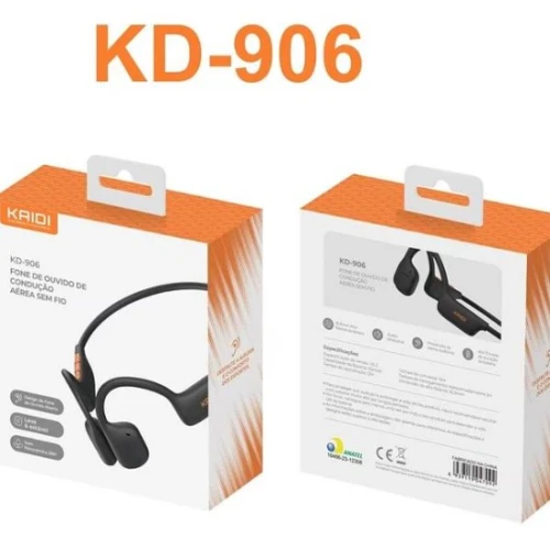 Fone de Ouvido Bluetooth Kaidi Som Panorâmico KD-906