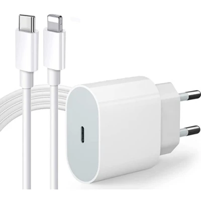 Kit Carregador Iphone 11 12 13 14 Completo 20W