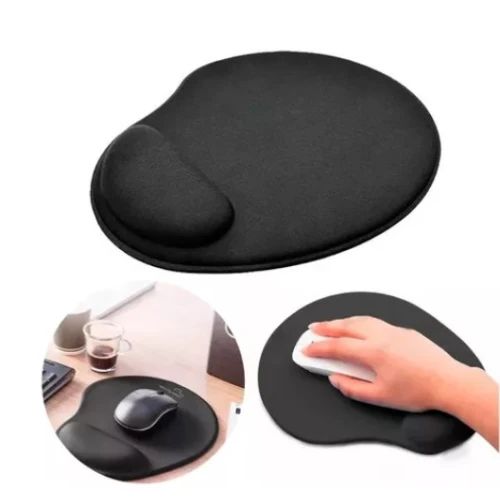 Mouse Pad Exbom Premium com Apoio para Pulso em Silicone MP-AU2319A