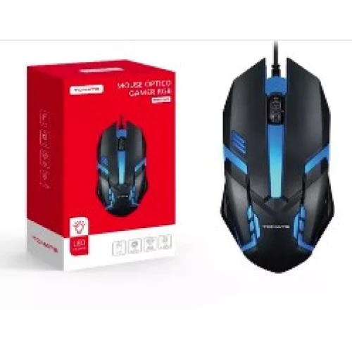 Mouse Óptico Gamer RGB Tomate com Fio Led Colorido MMO-G03