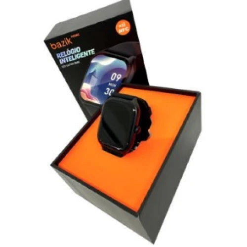 Relógio Inteligente Bazike Prime S25 ULTRA MAX com NFC ** Preto