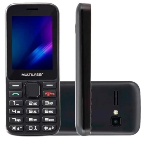 Celular Multilaser Zapp II P9161 3G 512Mb Kaios Facebook Whatsapp Preto