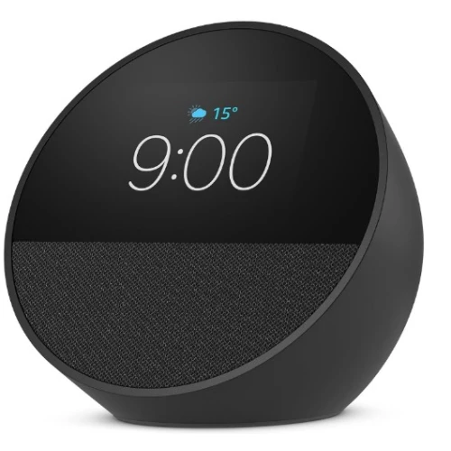 Echo Spot 2024 com Alexa Despertador Inteligente com Som Vibrante