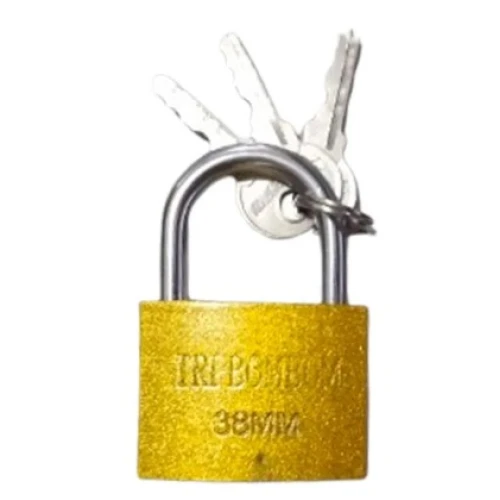 Cadeado Aço Inoxidável Tri-BomBom 38mm 3 Chaves