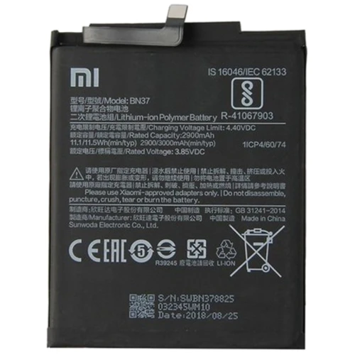 Bateria Xiaomi Redmi 6 e 6a Bn37