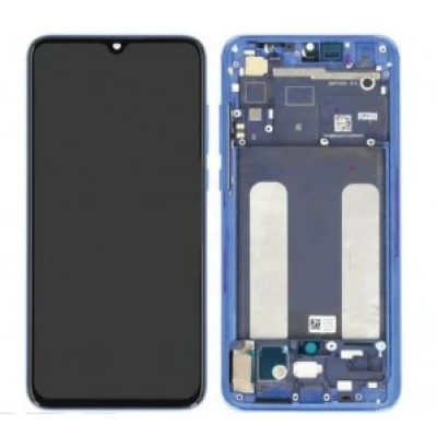 Display Xiaomi Mi 9 Lite M1904f3bg Preto com Aro Azul Original Amoled