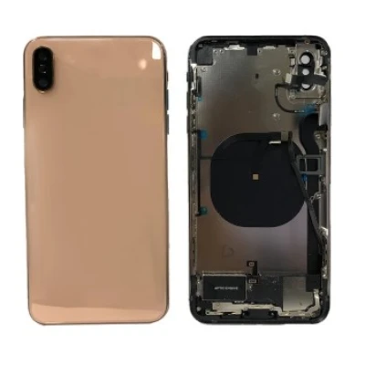 Carcaça Com Flex Iphone Xs Max Dourada Completa